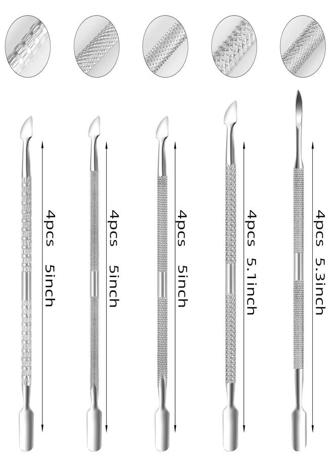 Japior 20 Pcs Cuticle Pusher Cuticle Cutter Double Ended Cuticle Pusher Bulk Nail Tools for Toenails Fingernails - Image 3